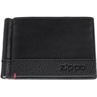 Zippo Nappa Leather Business Card Holder caixa para cartões de visita 10 centímetros preto (Black) Zippo Nappa Leather Business Card Holder caixa para cartões de visita 10 centímetros preto (Black)