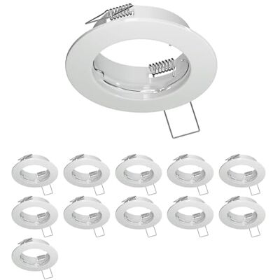 ledscom.de 12 x moldura embutida no teto FERE, redondo, branco brilhante ledscom.de 12 x moldura embutida no teto FERE, redondo, branco brilhante