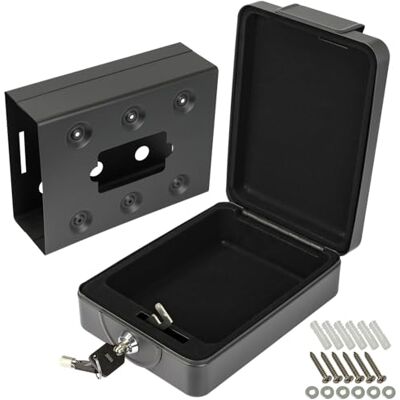HMF 307-02 Caixa aparafusável, caixa de valores para autocaravana e barco 20 x 15,5 x 7 cm, preto HMF 307-02 Caixa aparafusável, caixa de valores para autocaravana e barco 20 x 15,5 x 7 cm, preto