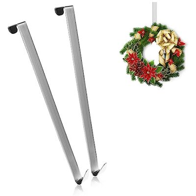 com-four ® 2 ganchos para porta de aço inoxidável, ganchos de 27 cm para coroas e decoração de portas, cabides para portas exteriores, ganchos para pendurar em casacos com-four ® 2 ganchos para porta de aço inoxidável, ganchos de 27 cm para coroas e decoração de portas, cabides para portas exteriores, ganchos para pendurar em casacos