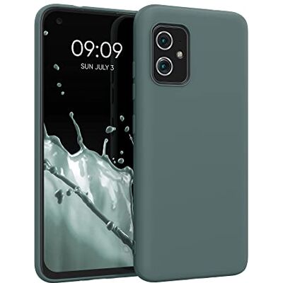 kwmobile Capa para ASUS Zenfone 8 capa ultra fina de TPU e silicone com bordas elevadas antiquedas verde floresta kwmobile Capa para ASUS Zenfone 8 capa ultra fina de TPU e silicone com bordas elevadas antiquedas verde floresta
