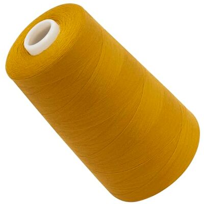 AERZETIX Bobina cónica de linha de costura 120 (40/2) 4000 m em poliéster cor amarelo âmbar confeção merçaria cordão costura roupa de couro AERZETIX Bobina cónica de linha de costura 120 (40/2) 4000 m em poliéster cor amarelo âmbar confeção merçaria cordão costura roupa de couro