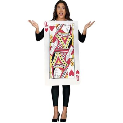 FIESTAS GUIRCA Disfraz Dama de Cartas Traje de Reina de Corazones para Adultas Disfraces de Cuentos, World Book Day, Halloween y Carnaval Ideal para Mujeres FIESTAS GUIRCA Disfraz Dama de Cartas Traje de Reina de Corazones para Adultas Disfraces de Cuentos, World Book Day, Halloween y Carnaval Ideal para Mujeres