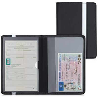 kwmobile Suporte para Cartões de Carro, Cor Cinza com Compartimentos para Cartões de Passaporte, Capa Protetora de Couro Sintético, Cor Rosa Claro, Branco e Rosa Antigo, Preto kwmobile Suporte para Cartões de Carro, Cor Cinza com Compartimentos para Cartões de Passaporte, Capa Protetora de Couro Sintético, Cor Rosa Claro, Branco e Rosa Antigo, Preto