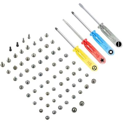 MMOBIEL Conjunto de parafusos para conjunto completo de substituição kit completo de reparação inclui parafusos pentalobe inferiores em preto e prata e 4 chaves de fenda MMOBIEL Conjunto de parafusos para conjunto completo de substituição kit completo de reparação inclui parafusos pentalobe inferiores em preto e prata e 4 chaves de fenda