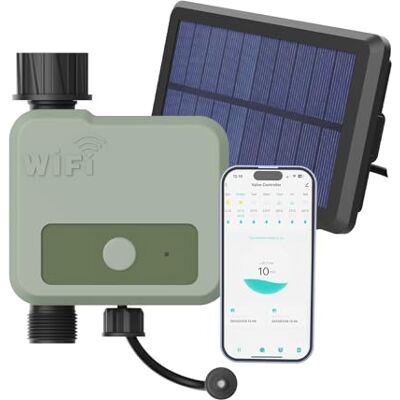 MMOBIEL Temporizador de Riego WiFi Inteligente por Programador de Riego con Alimentación Solar y USB Alcance Inalámbrico de 30m (WiFi + Solar Powered) MMOBIEL Temporizador de Riego WiFi Inteligente por Programador de Riego con Alimentación Solar y USB Alcance Inalámbrico de 30m (WiFi + Solar Powered)