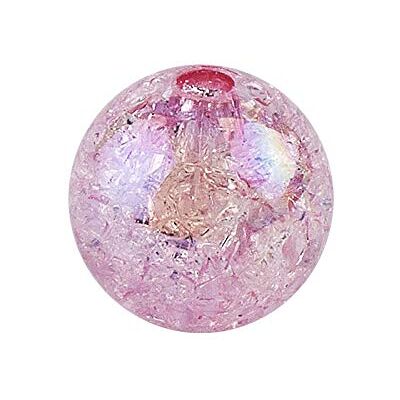 Ideen mit Herz Contas para enfiar Contas de craquelado com orifício, aspeto de vidro, iridescentes, ideal para pulseiras, colares, bijuteria, artesanato (rosa, 10 mm 50 peças) Ideen mit Herz Contas para enfiar Contas de craquelado com orifício, aspeto de vidro, iridescentes, ideal para pulseiras, colares, bijuteria, artesanato (rosa, 10 mm 50 peças)