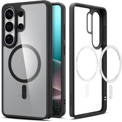 Spigen Capa Ultra Hybrid MagFit para Samsung Samsung Galaxy S26 Ultra Compatível com MagSafe, Clear Black Spigen Capa Ultra Hybrid MagFit para Samsung Samsung Galaxy S26 Ultra Compatível com MagSafe, Clear Black