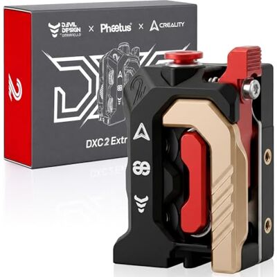 Creality Official DXC2 Extrusor, kit de atualização para extrusores K2 Plus/K2/K2 Pro, design inovador de engrenagem dupla e estrutura de fecho magnético, acessórios de extrusão para série K2 Creality Official DXC2 Extrusor, kit de atualização para extrusores K2 Plus/K2/K2 Pro, design inovador de engrenagem dupla e estrutura de fecho magnético, acessórios de extrusão para série K2