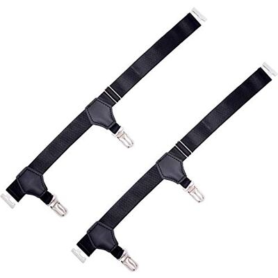 DonDon Alças com suporte para meias elásticas e comprimento ajustável pretas 2 peças DonDon Alças com suporte para meias elásticas e comprimento ajustável pretas 2 peças