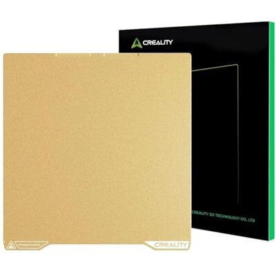 Creality Placa de construção K2 270 x 293 mm, placa de impressão PEI com textura magnética flexível e removível, placa de impressão em aço para molas 3D, placa de impressão 3D, PEI Gold placa Creality Placa de construção K2 270 x 293 mm, placa de impressão PEI com textura magnética flexível e removível, placa de impressão em aço para molas 3D, placa de impressão 3D, PEI Gold placa