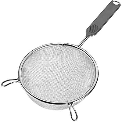 Westmark Coador doméstico, Traditionell, ø 10 cm, aço inoxidável/plástico, prateado/preto, Westmark Coador doméstico, Traditionell, ø 10 cm, aço inoxidável/plástico, prateado/preto,