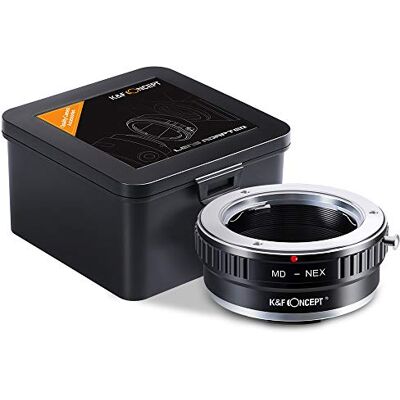 K&F CONCEPT Adaptador de alvo manual MD MC-NEX, compatível com lente alvos de Minolta MD MC e corpo de câmara Sony NEX E-Mount, Sony NEX-3 NEX-5 NEX-5C NEX-5N NEX-5R NEX-6 NEX-7 NEX-F3 K&F CONCEPT Adaptador de alvo manual MD MC-NEX, compatível com lente alvos de Minolta MD MC e corpo de câmara Sony NEX E-Mount, Sony NEX-3 NEX-5 NEX-5C NEX-5N NEX-5R NEX-6 NEX-7 NEX-F3