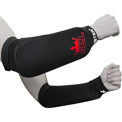 Meister Protetores de antebraço elásticos, com acolchoado integrado, de MMA (par) Meister Protetores de antebraço elásticos, com acolchoado integrado, de MMA (par)