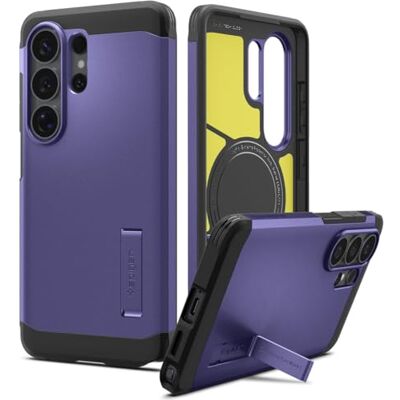 Spigen Capa Tough Armor MagFit para Samsung Samsung Galaxy S26 Ultra Compatível com MagSafe, Ash Violet Spigen Capa Tough Armor MagFit para Samsung Samsung Galaxy S26 Ultra Compatível com MagSafe, Ash Violet