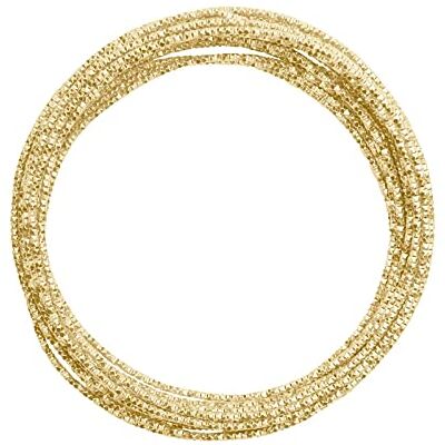 Creative Fio de alumínio para artesanato martelado 5 m x 2 mm pérola (dourado) – fio flexível metálico para joalharia, arranjos florais e artesanato Creative Fio de alumínio para artesanato martelado 5 m x 2 mm pérola (dourado) – fio flexível metálico para joalharia, arranjos florais e artesanato