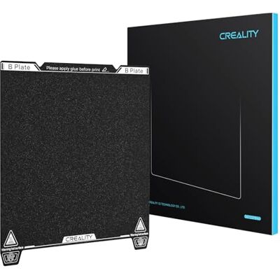 Creality Oficial K1 Max Construção Placa, PEI plataforma 315 x 310 mm, folha PEI flexível, placa de cama de aço com mola para K1 Max/Ender 3 V3 Plus (sem base magnética) Creality Oficial K1 Max Construção Placa, PEI plataforma 315 x 310 mm, folha PEI flexível, placa de cama de aço com mola para K1 Max/Ender 3 V3 Plus (sem base magnética)