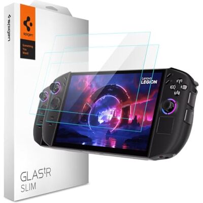 Spigen Glas.tR Slim Protetor de ecrã para Legion Go Gen 2, 2 unidades, alta definição, Crystal Clear, anti-riscos, dureza 9H Spigen Glas.tR Slim Protetor de ecrã para Legion Go Gen 2, 2 unidades, alta definição, Crystal Clear, anti-riscos, dureza 9H