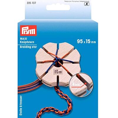 Prym Trançado de madeira estrela, madeira natural Prym Trançado de madeira estrela, madeira natural