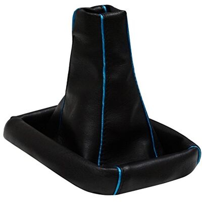 AERZETIX : Capa para alavanca de mudanças de couro sintético preto e azul AERZETIX : Capa para alavanca de mudanças de couro sintético preto e azul