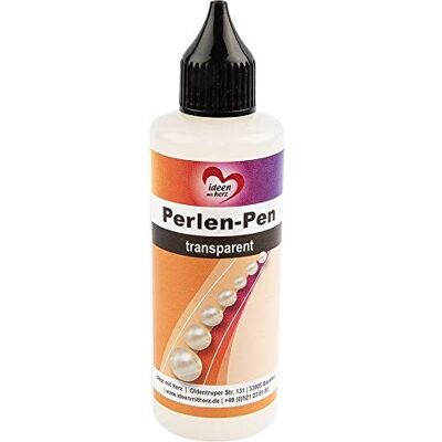 Ideen mit Herz Caneta XL de pérolas de 82 ml, à base de água, aparência de pérolas para papel, têxteis, etc. (transparente) Ideen mit Herz Caneta XL de pérolas de 82 ml, à base de água, aparência de pérolas para papel, têxteis, etc. (transparente)
