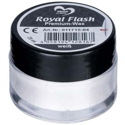 Ideen mit Herz Royal Flash Premium Wax 25 ml, efeito metálico micro brilho (branco) Ideen mit Herz Royal Flash Premium Wax 25 ml, efeito metálico micro brilho (branco)
