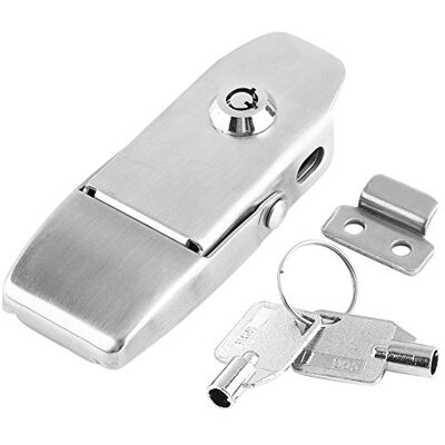 Walfront 304 Pestillo de Interruptor Acero Inoxidable Hebilla Autoblocante para Maletin Caja Gabinete Equipo Cerradura Seguridad(A108B-3) Fivela com mola interior reduz vibração, superfície polida, fecho firme para malas e armários Walfront 304 Pestillo de Interruptor Acero Inoxidable Hebilla Autoblocante para Maletin Caja Gabinete Equipo Cerradura Seguridad(A108B-3) Fivela com mola interior reduz vibração, superfície polida, fecho firme para malas e armários