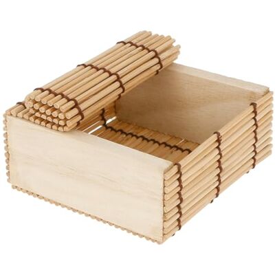 Garcia de Pou García de Pou 50 unidades 154,54 caixas Sushi, 8,5 x 8,5 x 4 cm, bambu natural Garcia de Pou García de Pou 50 unidades 154,54 caixas Sushi, 8,5 x 8,5 x 4 cm, bambu natural