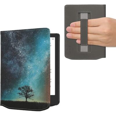 kwmobile Capa Compatível com Pocketbook Verse/Verse Pro/Verse Color/Vivlio Light/Light HD Capa e-Book com Aba e Alça de Mão Árvore e Estrelas kwmobile Capa Compatível com Pocketbook Verse/Verse Pro/Verse Color/Vivlio Light/Light HD Capa e-Book com Aba e Alça de Mão Árvore e Estrelas