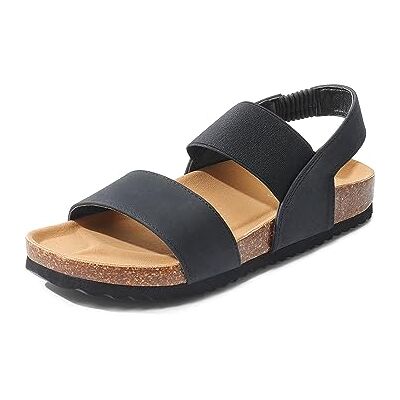 DREAM PAIRS Sandália plana de mulher confortáveis planta macia para o verão SDPW2202W-E DREAM PAIRS Sandália plana de mulher confortáveis planta macia para o verão SDPW2202W-E