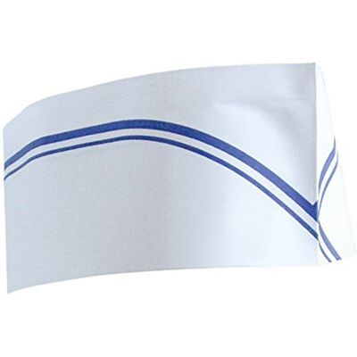 Garcia de Pou García de Pou 155,05 Gorros ajustáveis barco listras, 28 cm, conjunto de 100, azul e branco Garcia de Pou García de Pou 155,05 Gorros ajustáveis barco listras, 28 cm, conjunto de 100, azul e branco