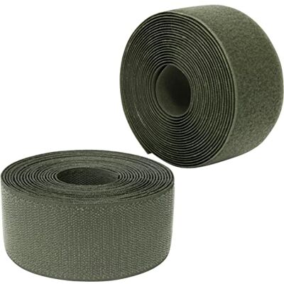 AERZETIX C66004 Fita / rolo de scratch 50 mm 5 metros auto-aderência organizador/prendedores de cabos tira de encaixe bolsa de vestuário correia cor: verde azeitona em poliamida e poliéster AERZETIX C66004 Fita / rolo de scratch 50 mm 5 metros auto-aderência organizador/prendedores de cabos tira de encaixe bolsa de vestuário correia cor: verde azeitona em poliamida e poliéster