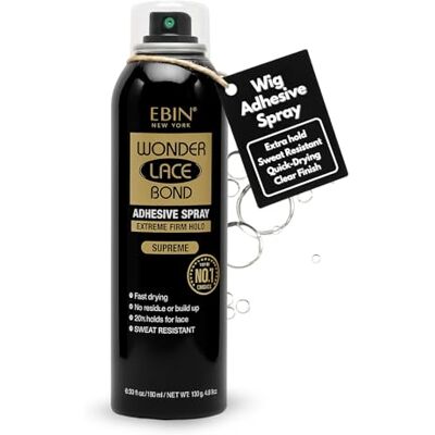 EBIN NEW YORK Wonder Lace Bond Adesivo Fixador Supreme Cola Invisível Para Perucas 180ml Fixação Profissional Com Precisão E Acabamento Impecável EBIN NEW YORK Wonder Lace Bond Adesivo Fixador Supreme Cola Invisível Para Perucas 180ml Fixação Profissional Com Precisão E Acabamento Impecável