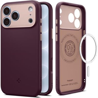 Spigen Funda Nano Pop MagFit para iPhone 18 Pro/iPhone 17 Pro Compatível com MagSafe, Burgundy Bean Spigen Funda Nano Pop MagFit para iPhone 18 Pro/iPhone 17 Pro Compatível com MagSafe, Burgundy Bean