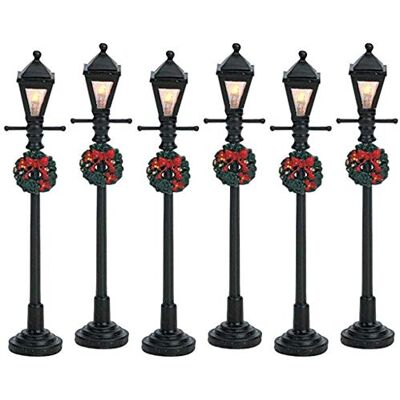 Lemax Lanterna de Rua a Gás, Conjunto de 6, B/O (4.5Volt) Lemax Lanterna de Rua a Gás, Conjunto de 6, B/O (4.5Volt)