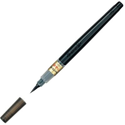 Pentel Pluma con punta de pincel Fude de la marca , color Tsumiho Pentel Pluma con punta de pincel Fude de la marca , color Tsumiho