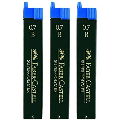 Faber-Castell Mineração fina superpolímero (0,7 B, quantidade 3) Faber-Castell Mineração fina superpolímero (0,7 B, quantidade 3)
