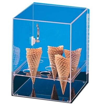 Garcia de Pou 119,84 expositor para 9 cones de gelado com porta, 31 x 31 x 38 cm, transparente Garcia de Pou 119,84 expositor para 9 cones de gelado com porta, 31 x 31 x 38 cm, transparente
