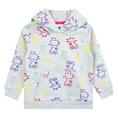 Peppa Pig Camisola com capuz para meninas, cinzento Peppa Pig Camisola com capuz para meninas, cinzento