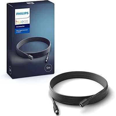 Philips Cabo de extensão para sistema Hue Play, 5 m, liga até 3 barras de luz para entretenimento Philips Cabo de extensão para sistema Hue Play, 5 m, liga até 3 barras de luz para entretenimento
