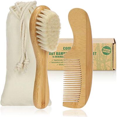 com-four ® Escova e pente para bebés a partir de 0 meses, escova para bebé com-four ® Escova e pente para bebés a partir de 0 meses, escova para bebé