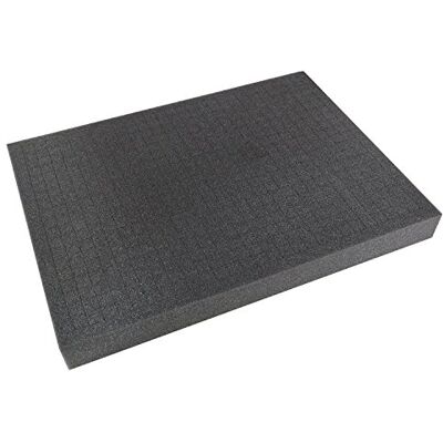 HMF 1451-45 Espuma Personalizável Pré-cortada, Inserções de Espuma para Caixas, 440 x 320 mm, Tabletop, Altura: 45 mm HMF 1451-45 Espuma Personalizável Pré-cortada, Inserções de Espuma para Caixas, 440 x 320 mm, Tabletop, Altura: 45 mm