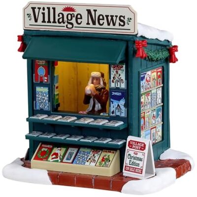 Lemax Edificio Iluminado Quiosco Día de Las Buenas Noticias en Resina H11 x 9 x 11,5 cm Lemax Edificio Iluminado Quiosco Día de Las Buenas Noticias en Resina H11 x 9 x 11,5 cm