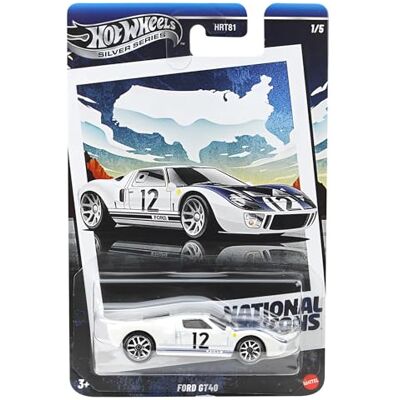 Hot Wheels Silver Series ícones nacionais Ford GT40 1/5 Hot Wheels Silver Series ícones nacionais Ford GT40 1/5