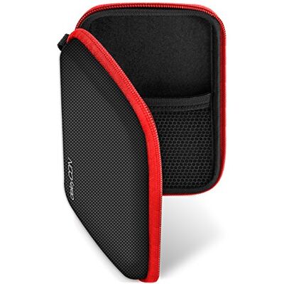 deleyCON Navi Case Capa para dispositivos de navegação de até 4,3" e 5" (14,6 x 9,3 x 3,4 cm), sólida, dois compartimentos interiores vermelho deleyCON Navi Case Capa para dispositivos de navegação de até 4,3" e 5" (14,6 x 9,3 x 3,4 cm), sólida, dois compartimentos interiores vermelho