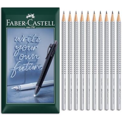 Faber-Castell lápis triangular de grafite HB, 2B, B, H, 2H (embalagem de 10) Faber-Castell lápis triangular de grafite HB, 2B, B, H, 2H (embalagem de 10)