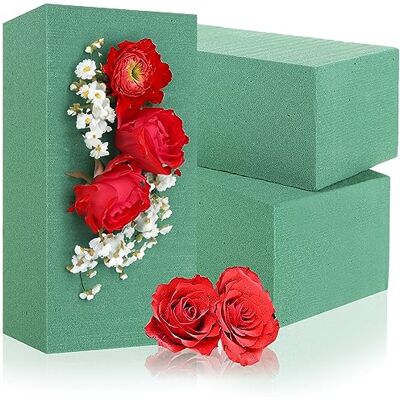 com-four ® 3X Espuma floral para arranjos florais esponja para flores frescas esponja Plug In para fazer artesanato para casamento e aniversário com-four ® 3X Espuma floral para arranjos florais esponja para flores frescas esponja Plug In para fazer artesanato para casamento e aniversário