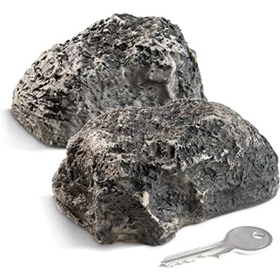 com-four ® 2x Pedra Chave "big mountain" Pedra de imitação com Compartimento Secreto Rocha Artificial para geocaching Escondedor de Chaves com Aparência de Pedra Manequim de Pedra com-four ® 2x Pedra Chave "big mountain" Pedra de imitação com Compartimento Secreto Rocha Artificial para geocaching Escondedor de Chaves com Aparência de Pedra Manequim de Pedra
