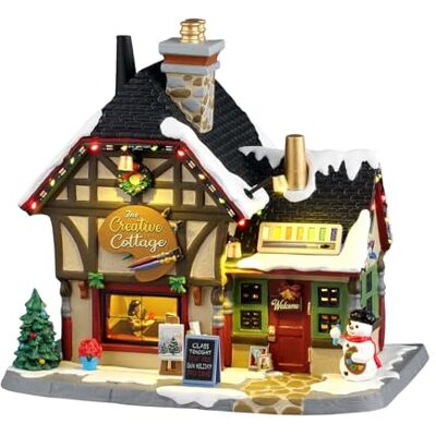 Lemax , The Creative Cottage, edifícios iluminados, # Lemax , The Creative Cottage, edifícios iluminados, #