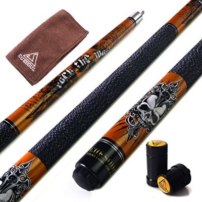CUESOUL Rockin Série 57" 21 oz conjunto de palitos de ácer com se?al de piscina conjunto protetor de eixo e toalha Cue (G406) CUESOUL Rockin Série 57" 21 oz conjunto de palitos de ácer com se?al de piscina conjunto protetor de eixo e toalha Cue (G406)